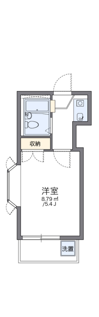 レオパレス東中野第４ 201号室 間取り