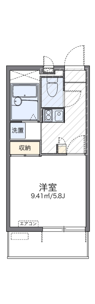 レオパレスイキ西新宿 203号室 間取り
