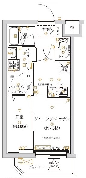 SPコート千川 201号室 間取り