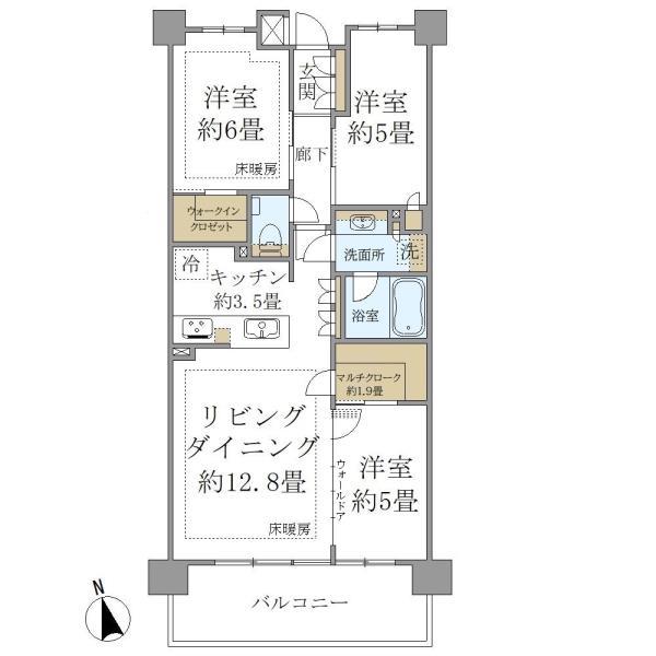 グランリビオ浜田山 315号室 間取り