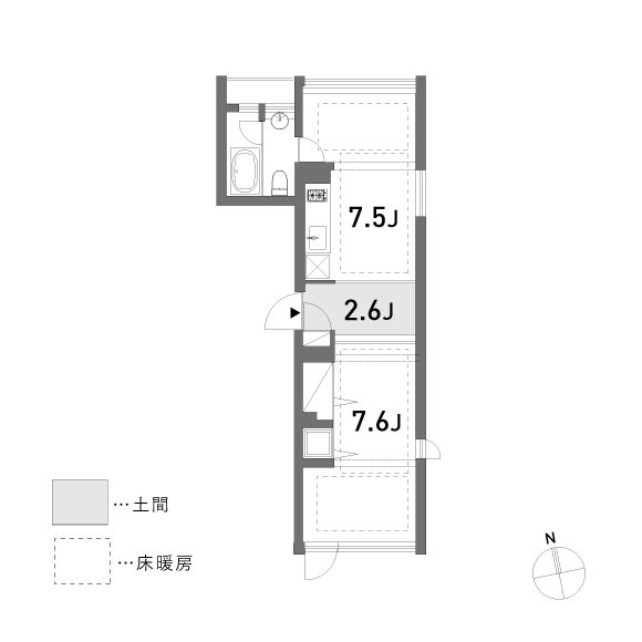 apartment nonet 301号室 間取り