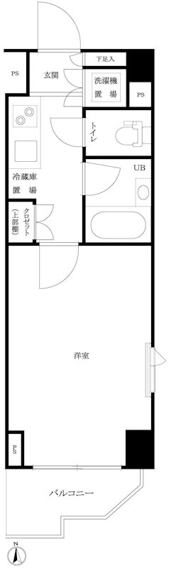 ルーブル西早稲田弐番館 201号室 間取り