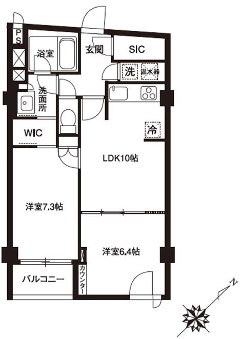アーバンパーク代官山Ⅰ 0207号室 間取り