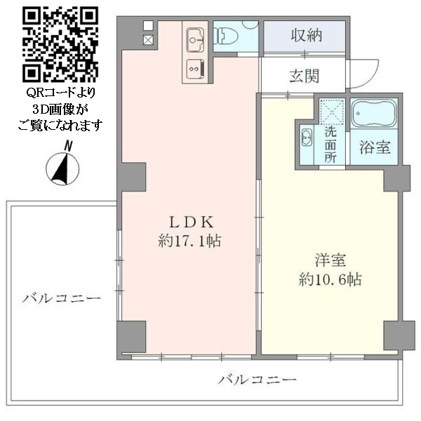 ＳＳ－Ｄ 1002号室 間取り