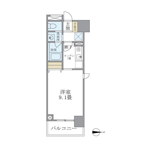 マイプレジール広尾 404号室 間取り