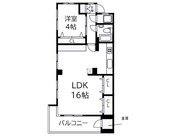 ヨシノハウス 201号室 間取り