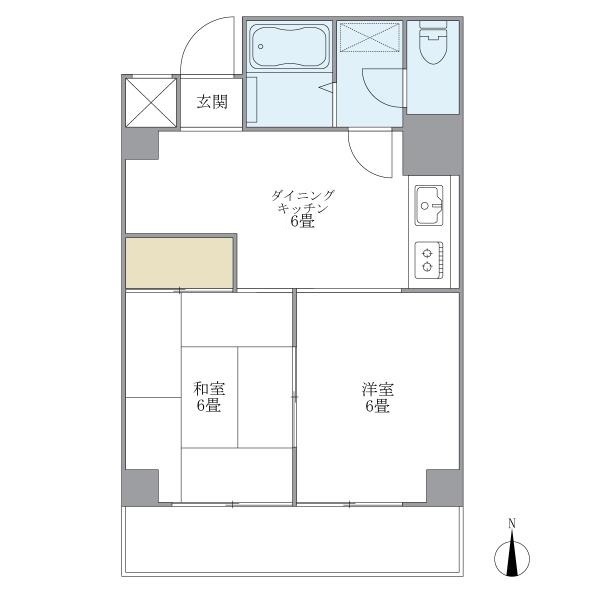 レジデンス若松 205号室 間取り