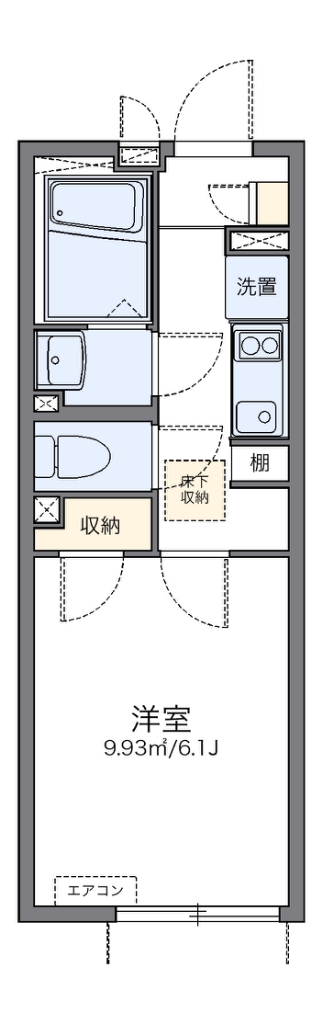 レオネクストオーロラハイツ中野 103号室 間取り