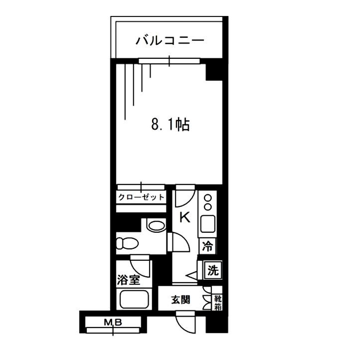 レジディア荻窪 0220号室 間取り