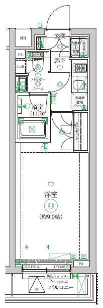 セジョリ中野新橋レジデンス 306号室 間取り