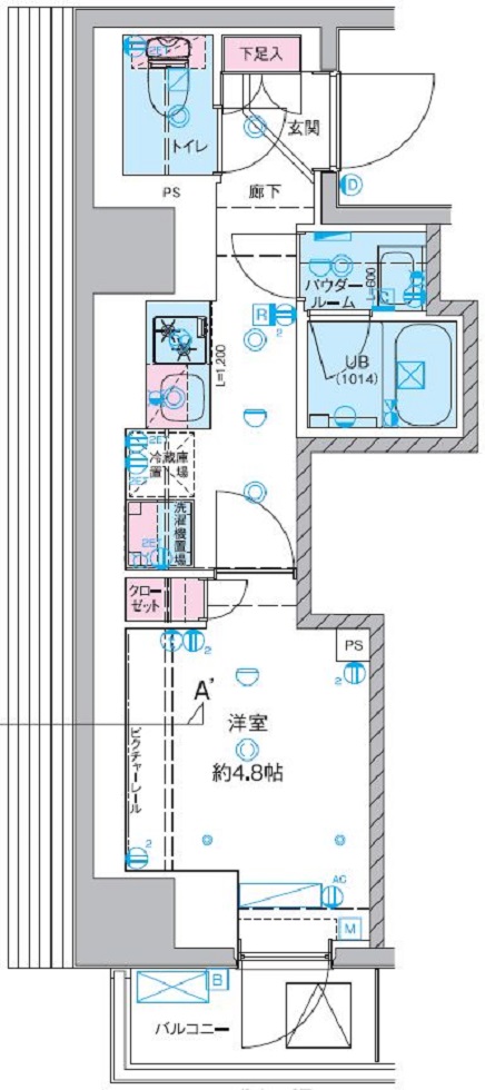 ジェノヴィア桜上水Ⅱ 804号室 間取り