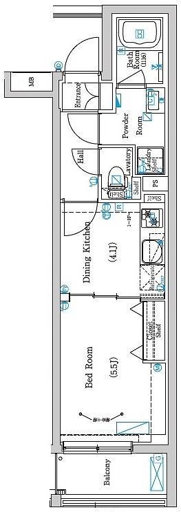 ラフィスタ方南町 201号室 間取り