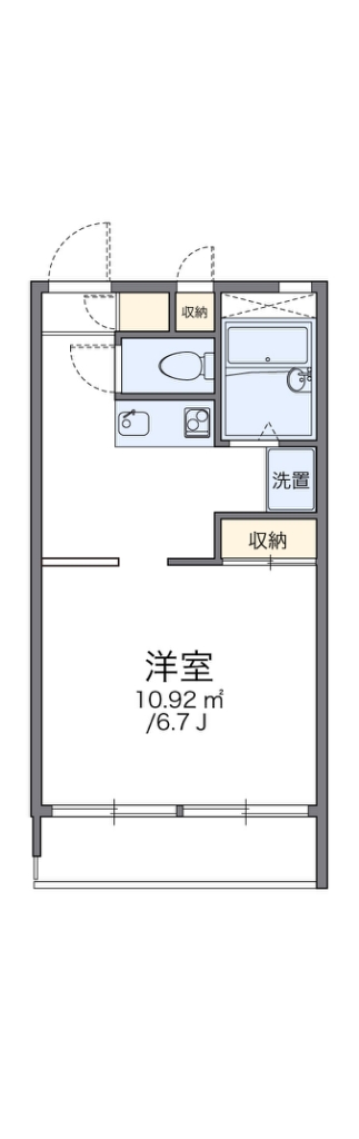 レオパレス要町Ⅱ 201号室 間取り