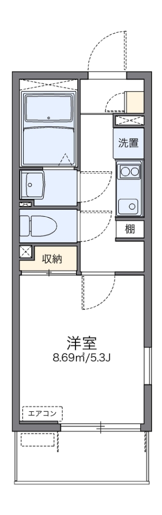 レオネクスト赤堤グランデ 204号室 間取り