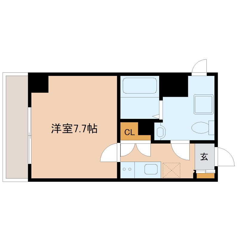 リベール西片 804号室 間取り