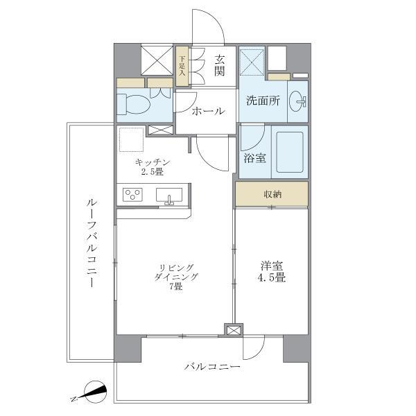 プレミアコンフォート西荻窪 402号室 間取り