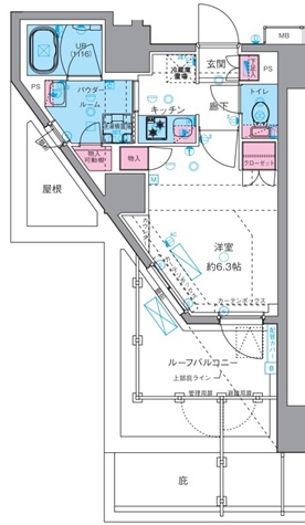 ジェノヴィア四谷三丁目グリーンヴェール 301号室 間取り