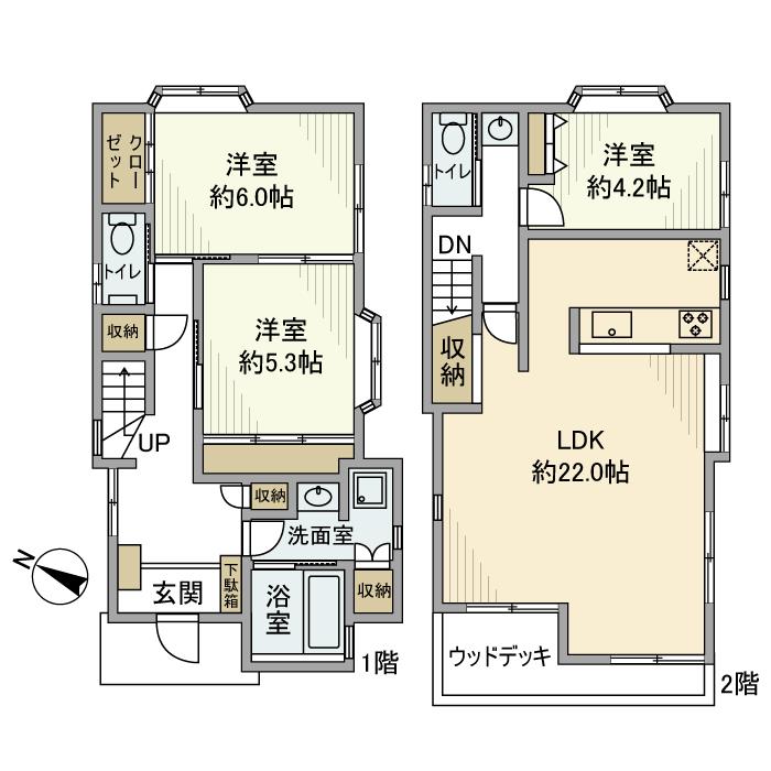 二葉戸建 間取り