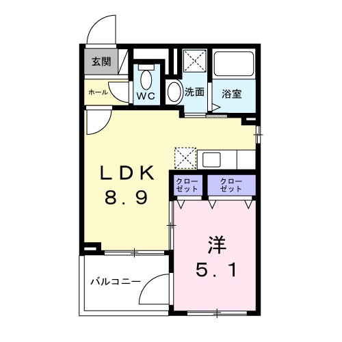 ベラシティ 301号室 間取り