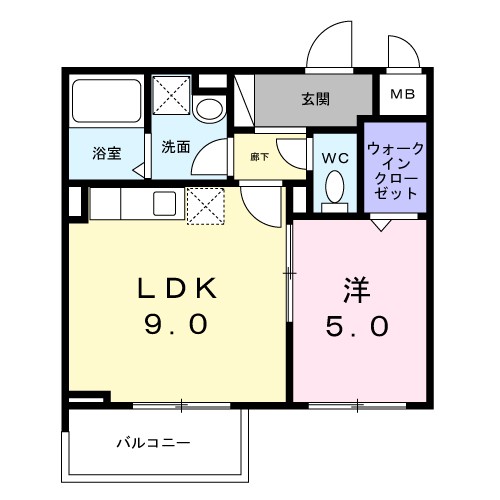 ベラシティ 302号室 間取り