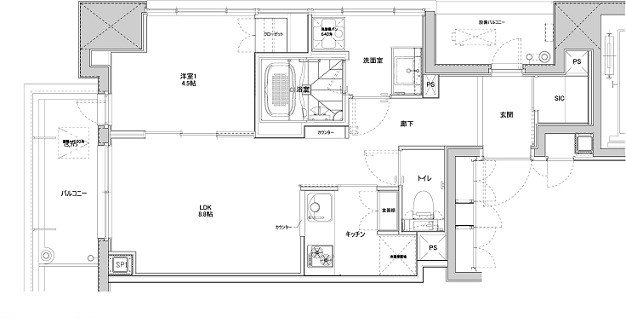 アドニス 5001号室 間取り