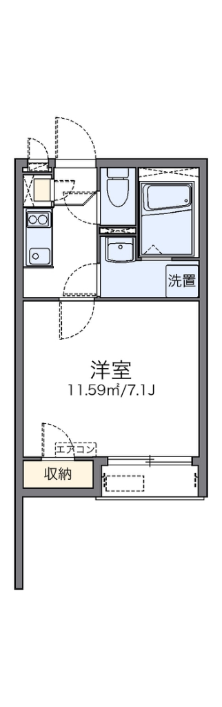 レオネクストプラナス白山 203号室 間取り