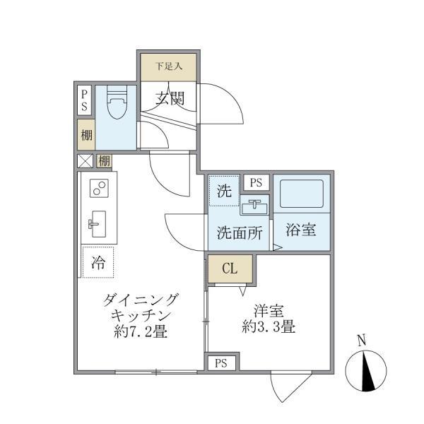 ウェルスクエア中延ＩＩ 403号室 間取り