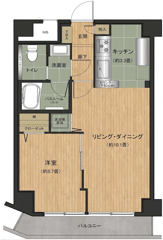 ヒルズ代官山 902号室 間取り