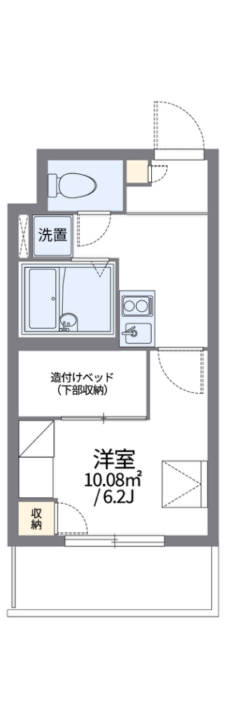 レオパレスカサ　リリオ 201号室 間取り