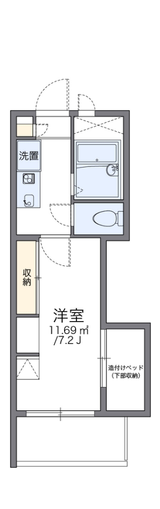 レオパレス駒場東大前 201号室 間取り