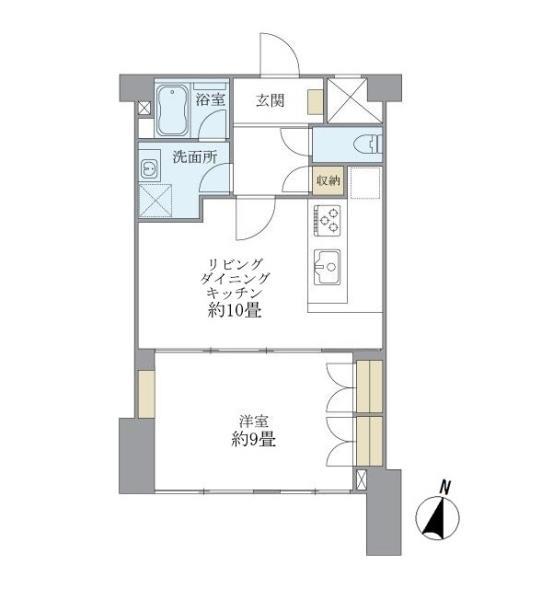 東建ニューハイツ市ヶ谷 705号室 間取り