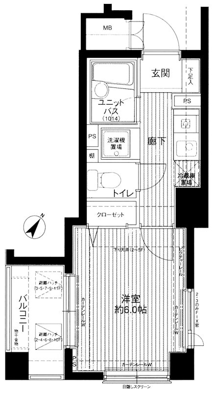 メインステージ護国寺Ⅱ 1004号室 間取り