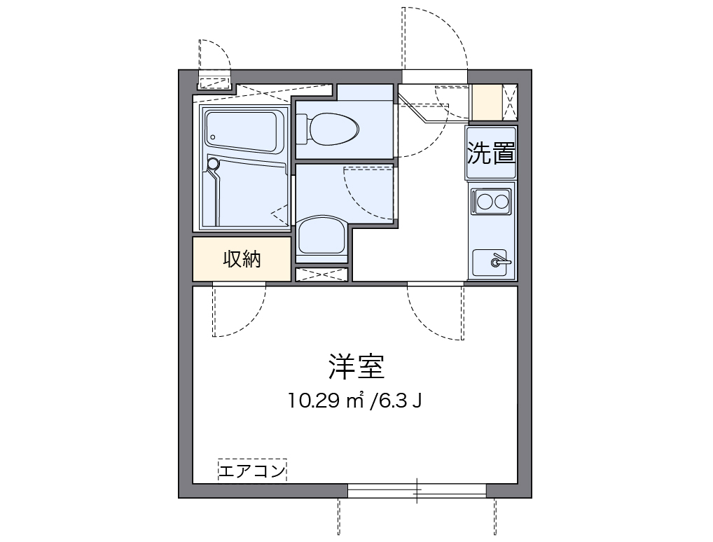 クレイノ中野中央 302号室 間取り