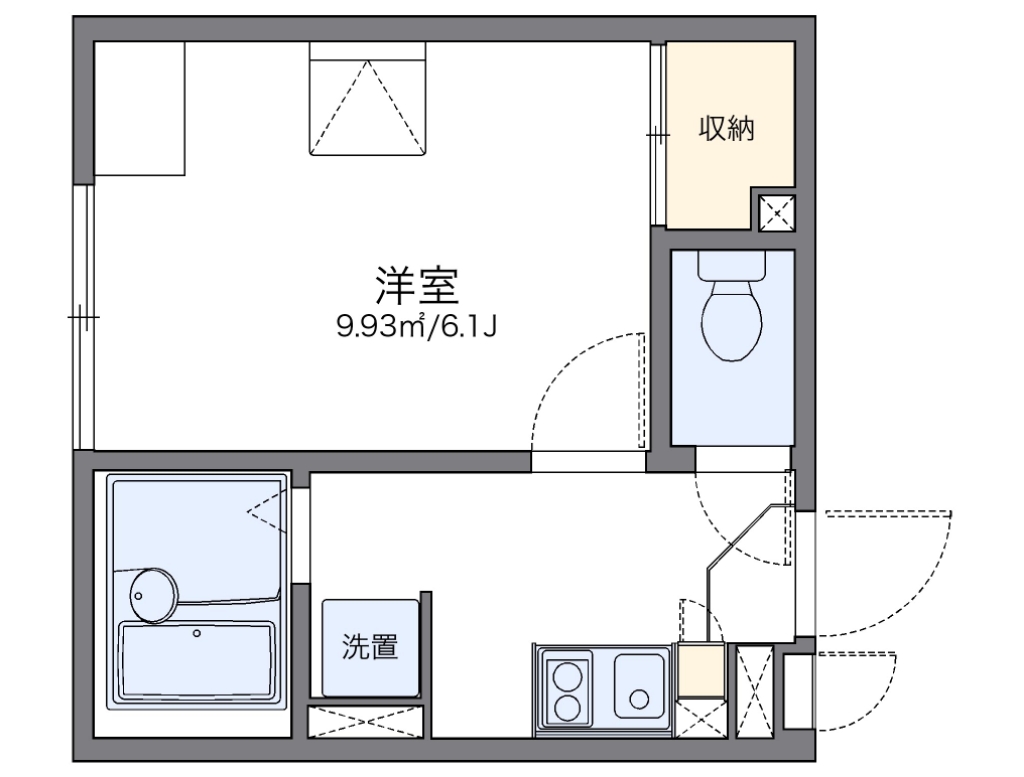 レオパレスエターナル 204号室 間取り