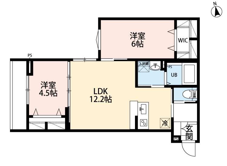 ｒｏｂｏｔ　ｈｏｍｅ　荻窪 203号室 間取り