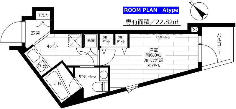 グランドコンシェルジュ用賀アジールコート 304号室 間取り