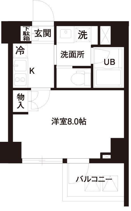 レジディア白金高輪 0404号室 間取り