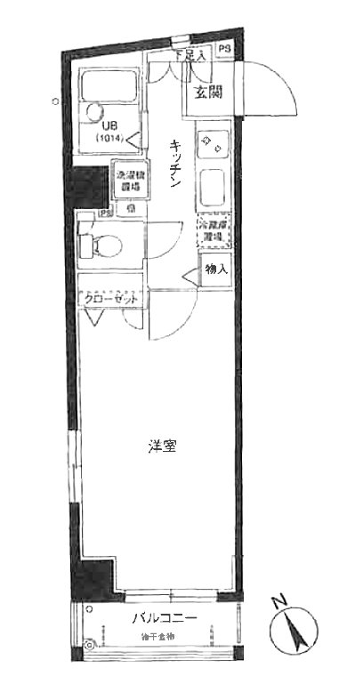 レガリアヒルズ代々木 401号室 間取り