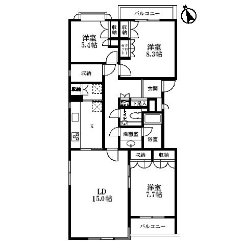 モンテベルデ代々木上原 201号室 間取り