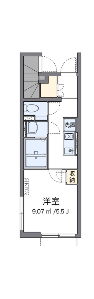 クレイノ明大前 101号室 間取り