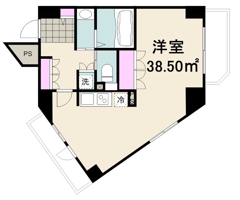 コンフォール玉川台 101号室 間取り