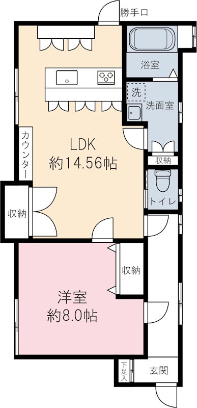 ショコラメゾン壱番館 1F号室 間取り