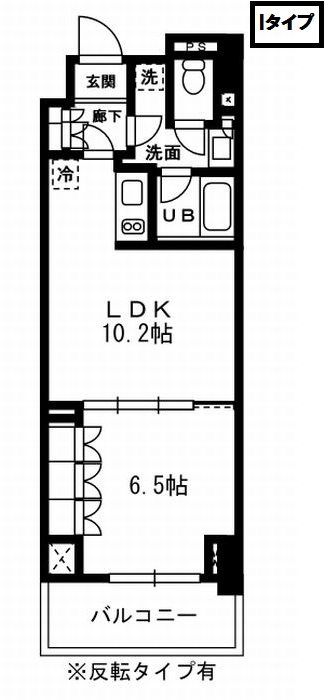 レジディア杉並方南町 0333号室 間取り