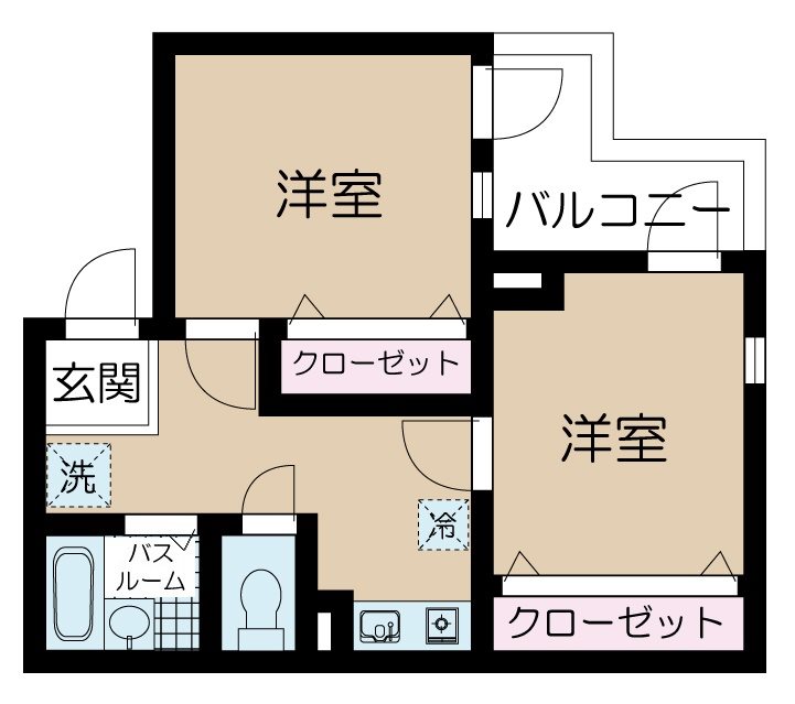 アムール戸山 301号室 間取り