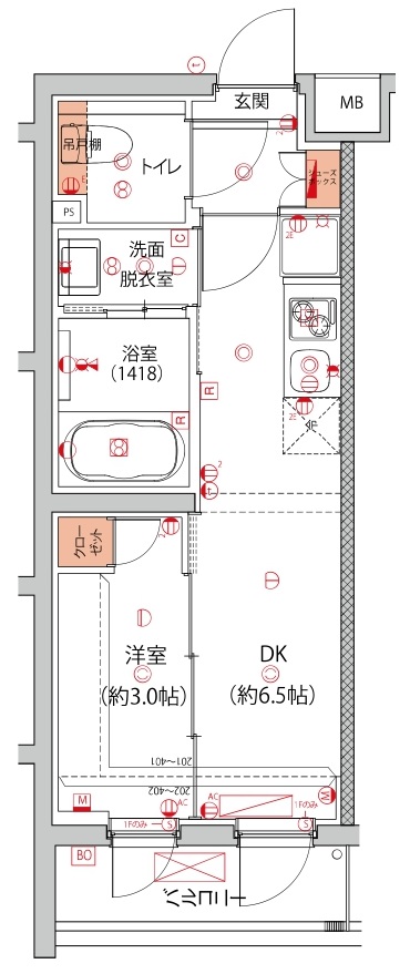 ハーモニーレジデンス中野本町パークサイド 301号室 間取り
