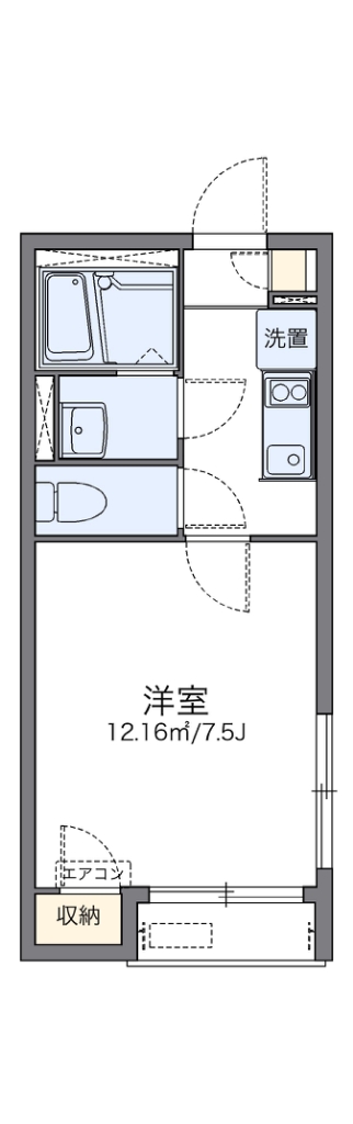 レオネクストさくら 201号室 間取り
