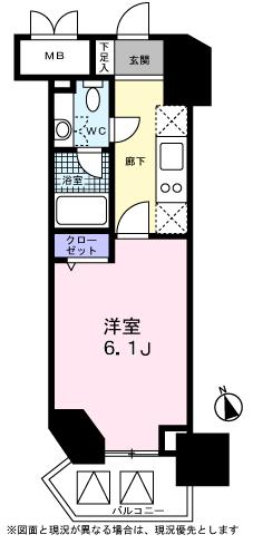 レジディア高輪桂坂 間取り図