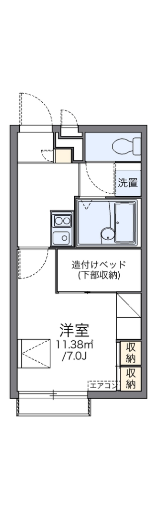 レオパレスウエスト 間取り図