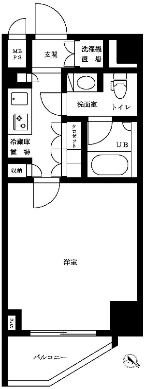 ルーブル三軒茶屋参番館 間取り図