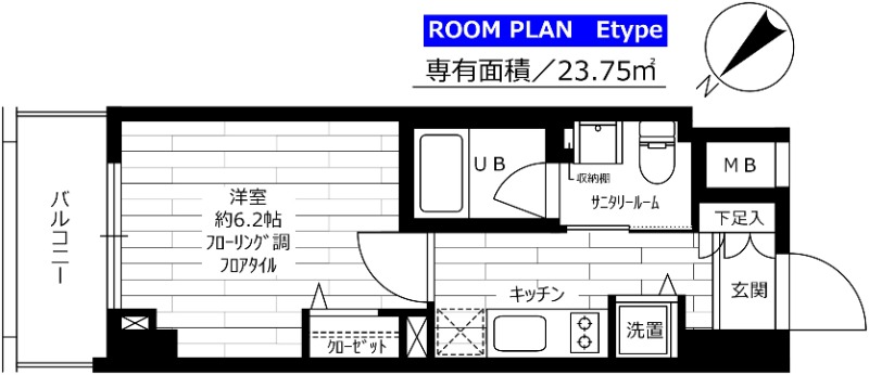 グランドコンシェルジュ早稲田 間取り図